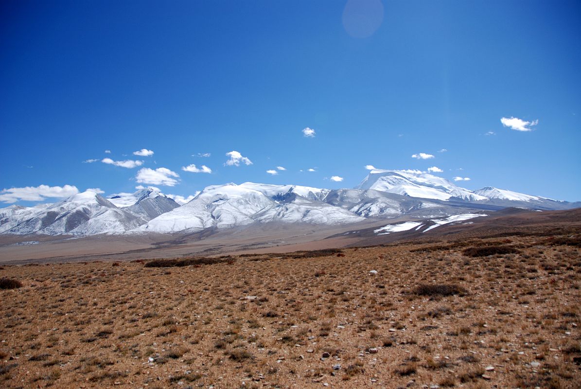 28 The Broad Gurla Mandhata Massif From Ridge Between Lake Manasarovar And Lake Rakshas Tal The broad Gurla Mandhata massif is to the south of the ridge between Lake Manasarovar and Lake Rakshas Tal.